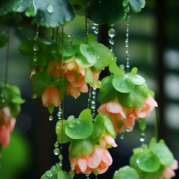 🥀Drooping Branches And Flowers - Begonia Flowers