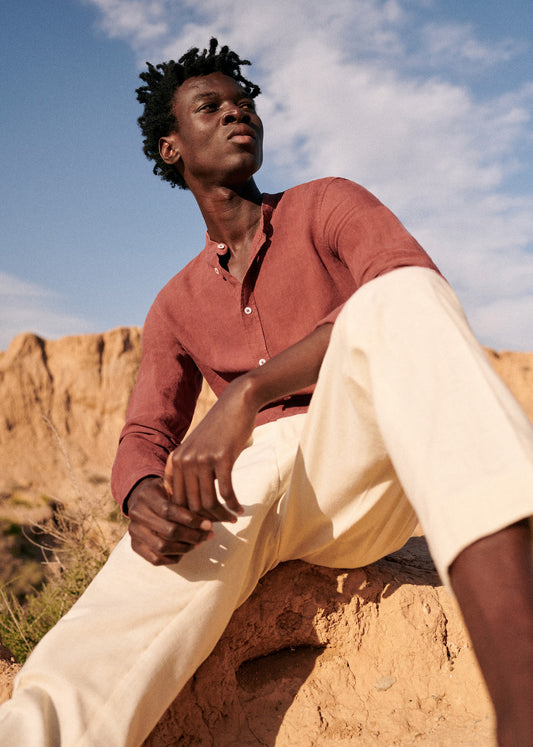 Chemise Benny Lin - Terracotta - E-SHOP/CHEMISES &amp; BLOUSES 5905314