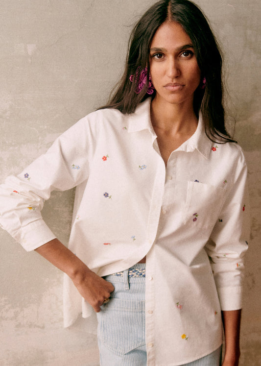 Chemise Tomboy - Broderie Fleurs Multico - E-SHOP/CHEMISES &amp; BLOUSES 5905240