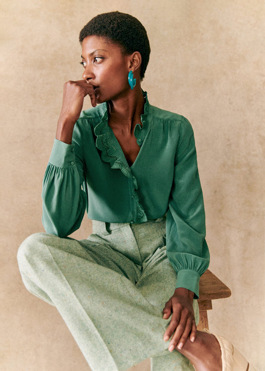 Chemise Chlo - Sauge - E-SHOP/CHEMISES &amp; BLOUSES 5905285